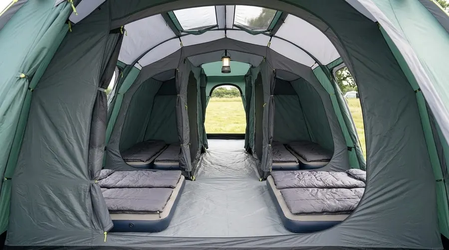 8 Person Tent pre-pitched camping