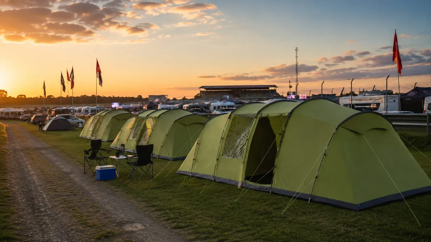 Silverstone Circuit, British Grand Prix camping